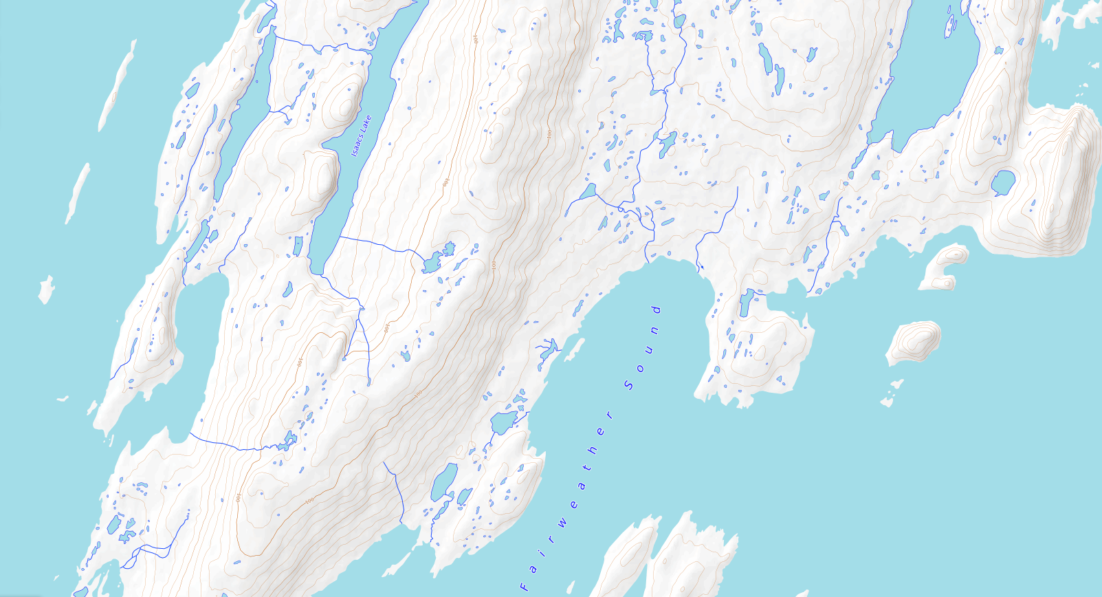 Stylized image of the Belcher Islands